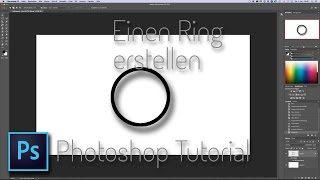 Wie man einen Ring in Photoshop erstellt [upl. by Serles]