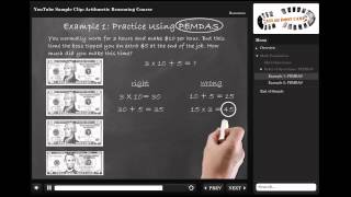 Sneak Preview Arithmetic Reasoning Class Clip [upl. by Anierdna888]