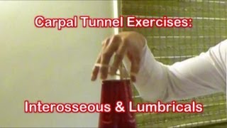 Carpal Tunnel Exercises Interosseous amp Lumbricals of the Hand Exercise [upl. by Gwennie]