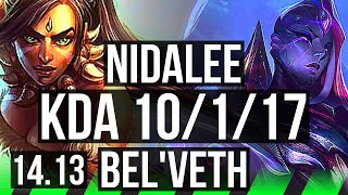 NIDALEE vs BELVETH JGL  10117 70 winrate  EUW Challenger  1413 [upl. by Alberto]