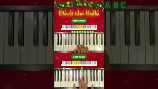 Deck the Halls EASY Piano Tutorial 🎄🎄 🎁 🎁 [upl. by Bethena]