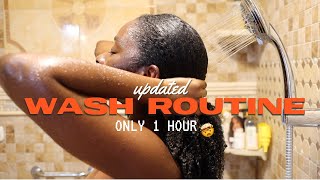 My Updated Wash Day Routine  FASTER EASIER amp SIMPLER [upl. by Enelam]