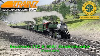 Southern 722 amp 4501 Doubleheader Trainz 2019 [upl. by Llehcram]