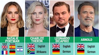 Celebrities who speak multiple languages [upl. by Rustice]