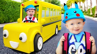 Baby Adam Wants to Go to School  More Fun Kids Videos with Adam amp Oliver [upl. by Elehcim]