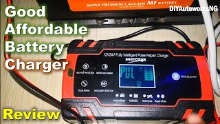 Good Affordable Car BATTERY CHARGER Pulse Charger REVIEW 12V24V Pulse Repair Charger [upl. by Mesics957]