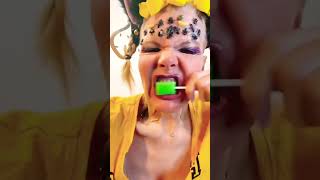 SHORT ASMR CANDY eatingsounds CRINGE OHIO MUKBANG EATING LOLIPOP mouth [upl. by Halilak]