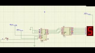 CONTADOR CON EL 74190 Y EL 7447 DISPLAYwmv [upl. by Hesta88]