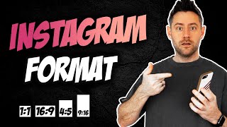 TUTORIAL richtiges Format für Instagram  ALLE Größen erklärt [upl. by Edelstein270]