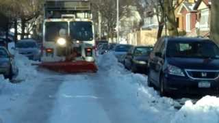 NYC SANITATION Plows Up After Blizzard [upl. by Leeda]