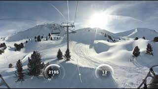 La Plagne  Paradiski  Colorado chair 360 video [upl. by Kariotta901]