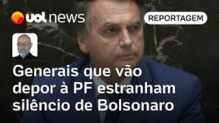 Bolsonaro presta depoimento Generais estranham silêncio de Bolsonaro e temem traição diz Josias [upl. by Ellebasi403]