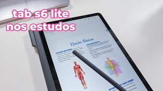 Estudando pelo tablet  aplicativos  Galaxy Tab S6 Lite [upl. by Saiasi]