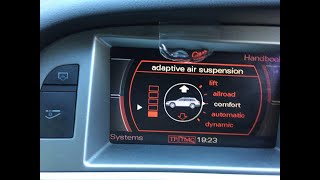 AIR SUSPENSION FAULT  SUSPENSION LEVELING CALIBRATION FAIL USING VCDS  2007 AUDI A6 C6 4F allroad [upl. by Nitsua]