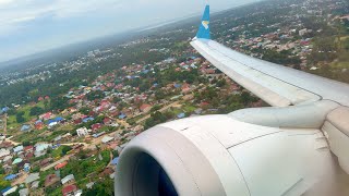 Oman Air Boeing 737 MAX 8 Cloudy Zanzibar Takeoff [upl. by Reivazx]