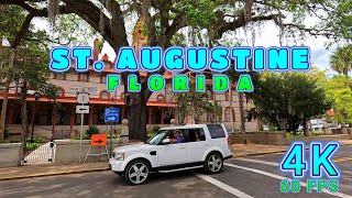 St Augustine Drive on a Busy Day Florida USA 4KUHD [upl. by Jaine]