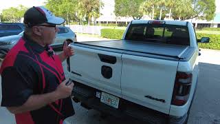 NEW Retrax IX rolling cover on 2022 Ram with multifunction tailgate review by CampH Auto Accessories [upl. by Pierpont473]