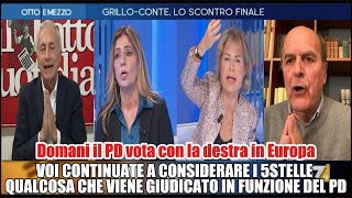 M5S Travaglio vs Bersani Gruber e la Guerzoni Vi siete fatti un film che è allopposto [upl. by Khalsa]