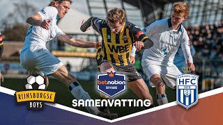 FRAAIE afstandsknal van Cas Dijkstra ⚽  Rijnsburgse Boys vs HFC  Samenvatting Betnation Divisie [upl. by Kean]