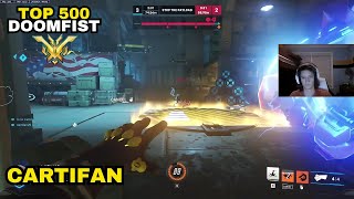 ONE OF THE BEST DOOMFISTS CARTIFAN  TOP 500  OVERWATCH 2 SEASON 12 [upl. by Oile550]