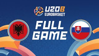 Class Games 915  ALB v SVK  Full Basketball Game  FIBA U20 Womens EuroBasket 2024 Div B [upl. by Peri34]