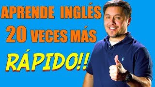 Cómo hablar inglés 20 VECES MAS RAPIDO con estos consejos [upl. by Baugh]