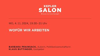 Kepler Salon WOFÜR WIR ARBEITEN [upl. by Leeanne]