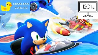 Sonic amp AllStars Racing Transformed with Lossless Scaling 120 FPS Ryzen 5 5600X  GTX 1060 3GB [upl. by Dredi]