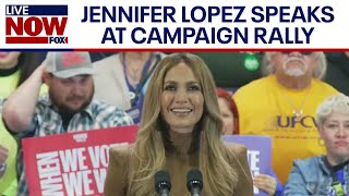 FULL SPEECH Jennifer Lopez speaks at campaign rally  LiveNOW from FOX [upl. by Nnair]