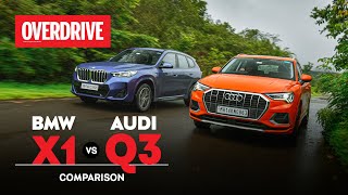 Audi Q3 vs BMW X1 comparison review  Old rivalry renewed  OVERDRIVE [upl. by Pomeroy]