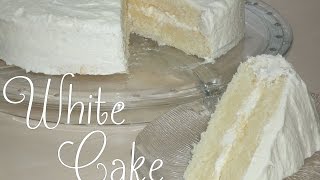 White Cake beliebter amerikanischer KuchenTorte [upl. by Ahsonek313]