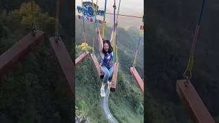 Extreme⚠️Bungee Jumping😱 Without Rope⁉️shortsyoutubeshortsviralfunnysportsgamesindianew [upl. by Cortie]