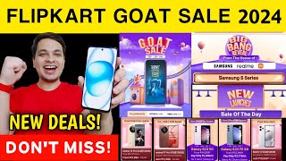 Flipkart GOAT Sale 2024  New Mobile Deals Revealed  Samsung Xiaomi Realme 🔥 [upl. by Maya703]