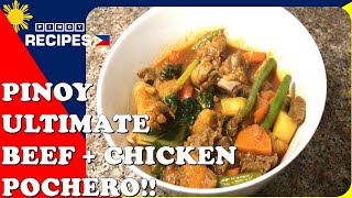 POCHERONG MANOK AT BAKA  PINOY RECIPES [upl. by Artemas]