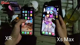 iPhone Xs Max vs iPhone XR tes cepat [upl. by Mendie]