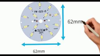 5730 SMD Aluminum Base Plate PCB parts for led bulb [upl. by Edak]