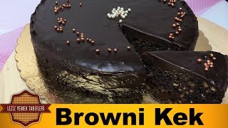 Browni Kek Tarifi Islak Kek  Çikolatalı Browni Kek Nasıl Yapılır [upl. by Akirea]