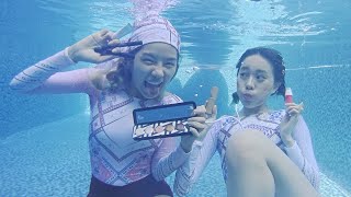 มิ้นชี่แต่งหน้าใต้น้ำให้ Underwater Makeup  Archita Station [upl. by Aseiram]