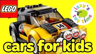 Cars  LEGO Rally Car Fun Toys Cars and Family from Izzys Toy Time [upl. by Nahsed]