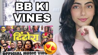 Dhindora  Official Music Video  BB Ki Vines REACTION [upl. by Jovitah]