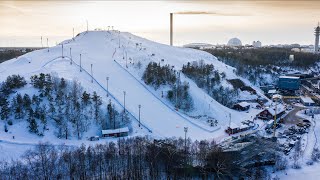 Sweden 🇸🇪  Snowy winter walk Stockholm 2023  Sickla amp Hammarbybacken 545 [upl. by Jenica]