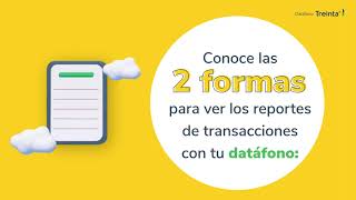 ¡Mira las ventas de tu datáfono en la App Treinta [upl. by Brigitte]