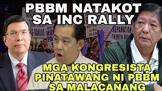 PBBM NATAKOT SA RALLY NG IGLESIA NI CRISTO PINATAWAG LAHAT NG KONGRESISTA SA MALACANANG [upl. by Haelem511]