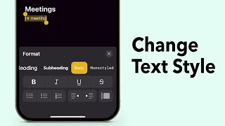 How to Bold or Italicize Text in the Notes App on your iPhone or iPad [upl. by Lesli]