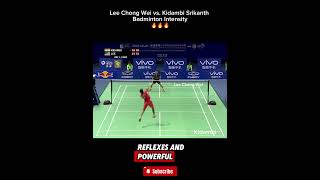 Lee Chong Wei vs Kidambi Srikanth 10 Seconds of Badminton Intensity [upl. by Oniger648]