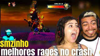 MT ENGRAÇADO 🤣 REACT SMZINHO 10 MINUTOS DE RAGE NO CRASH  CASALZINHO [upl. by Llemar196]