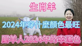 生肖屬相羊！屬羊人在2024年穿什麼顏色最旺？生肖屬羊人2024年幸運色是什麼！本期視頻講述2024生肖羊！運勢 顏色 風水 2024 [upl. by Elurd]