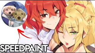 Gudako X Mordred  Speedpaint  FGO [upl. by Arocal]