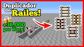 Súper Duplicador de RAÍLES 36000 por HORA  MINECRAFT 1152 [upl. by Vassaux]