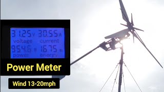 More footage of the home made wind turbine with 1kw ebike hub motor [upl. by Ming]